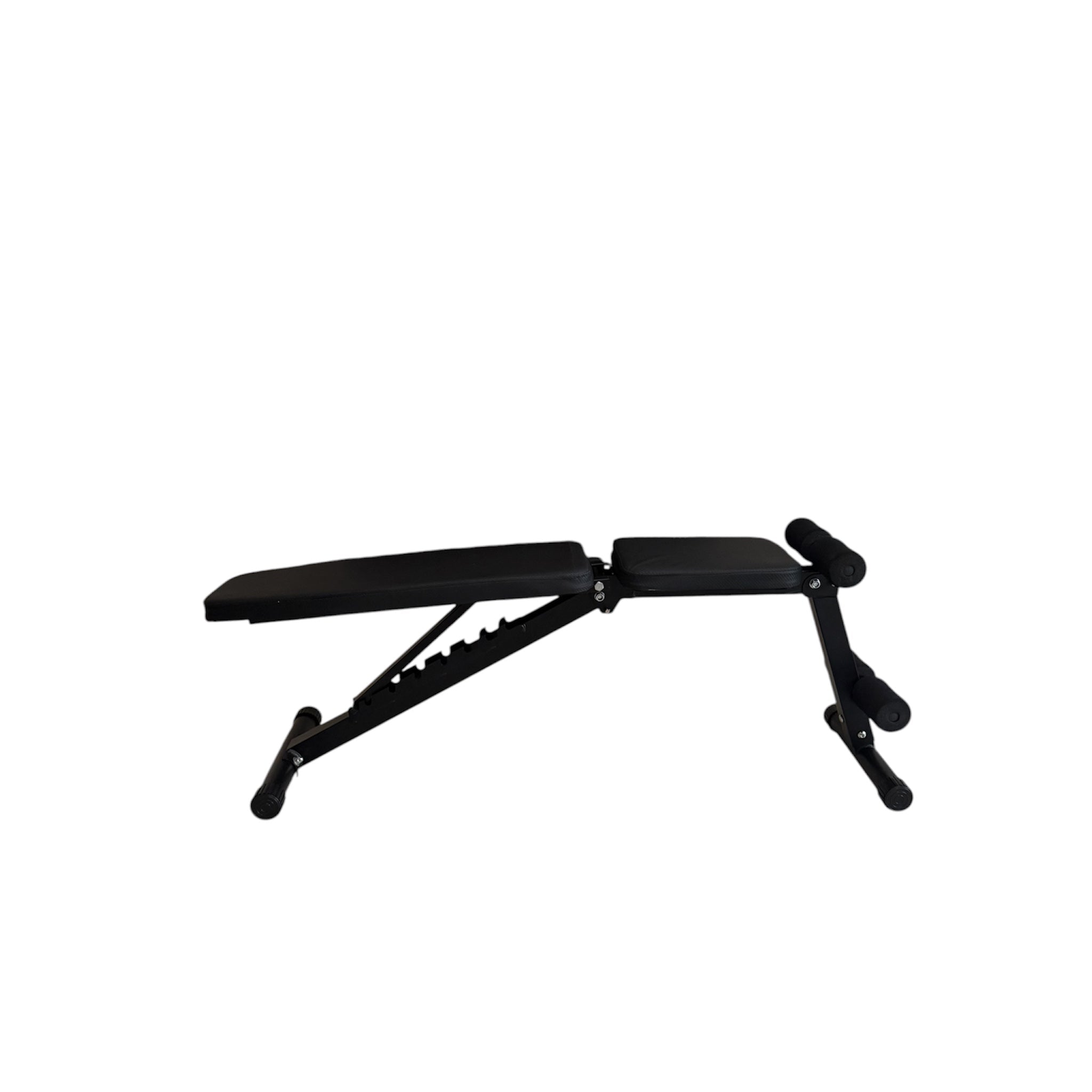 5-45lb rubber dumbbells with rack and adjustable bench Combo