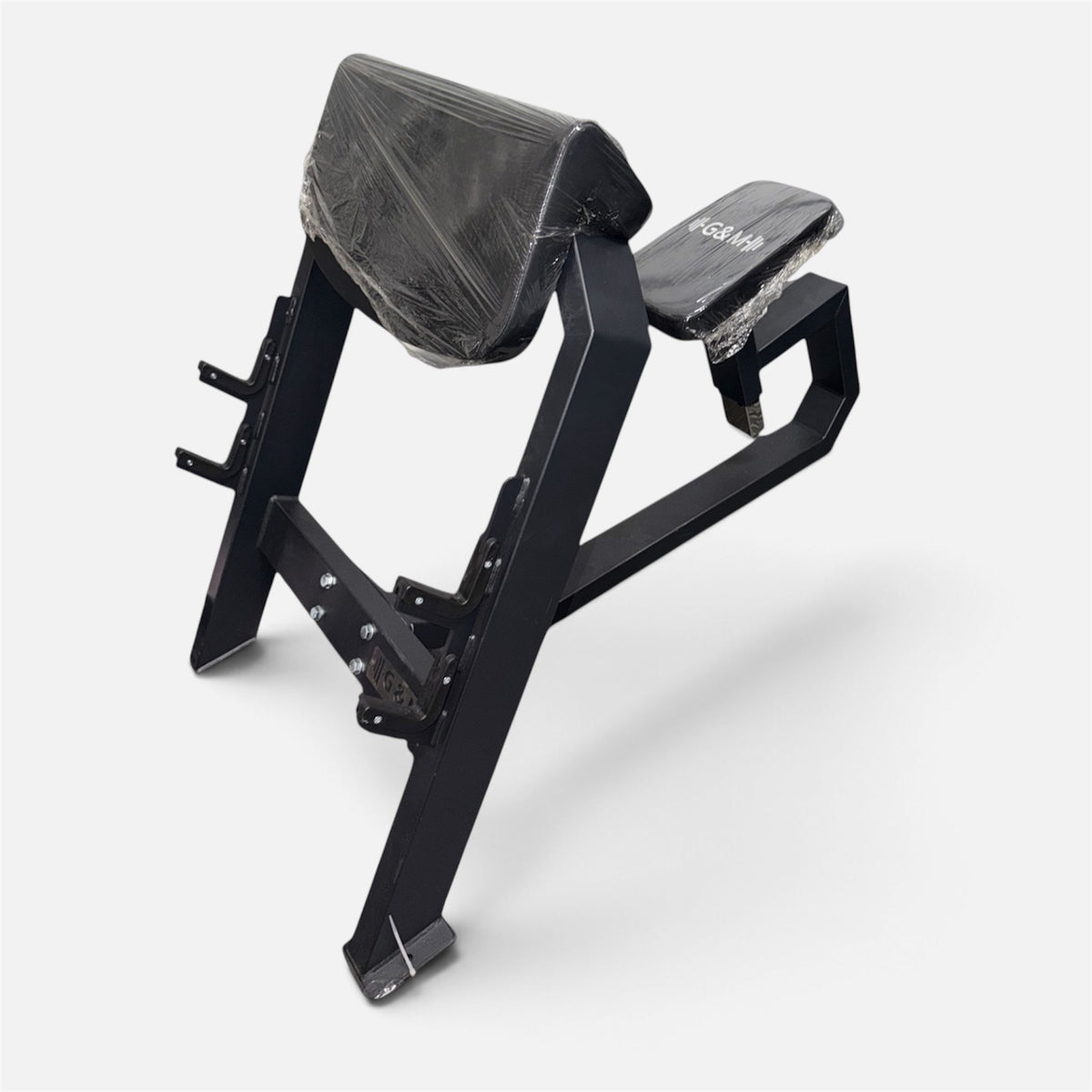 Heavy Duty Seated Preacher Curl Bench with Adjustable Seat- Commercial grade