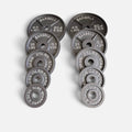 New Pair of 5, 10, 25, 35, 45lb Iron Olympic Plates