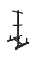 Olympic Bumper Plate Tree with 6 Posts & 4 Bar Holders