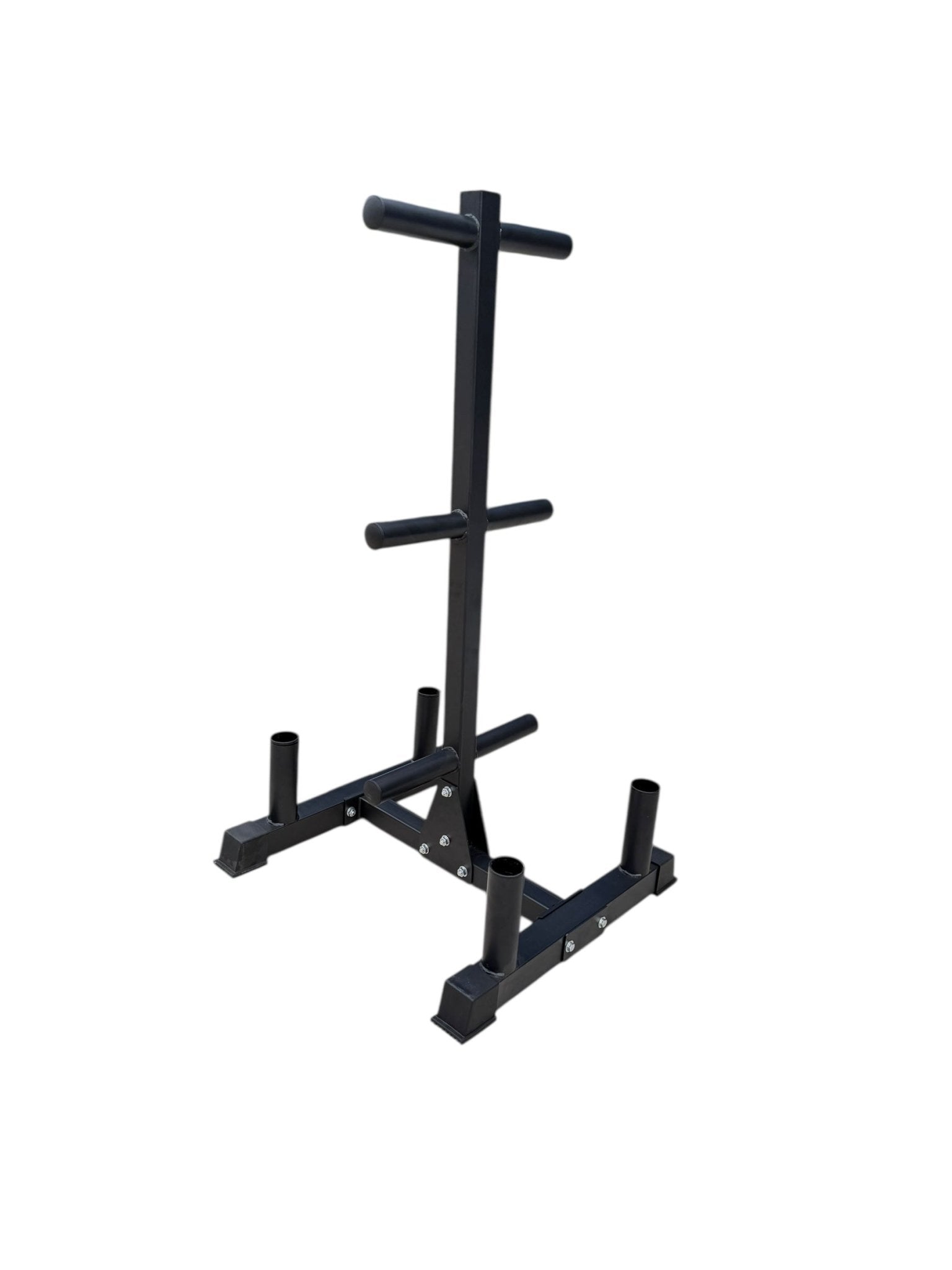 Olympic Bumper Plate Tree with 6 Posts & 4 Bar Holders