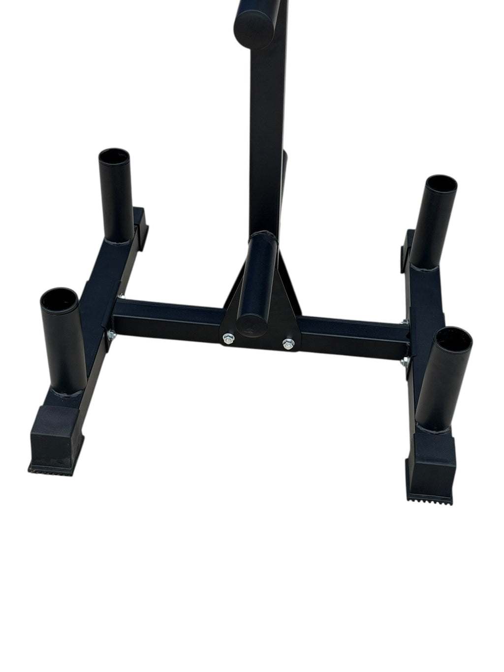 Olympic Bumper Plate Tree with 6 Posts & 4 Bar Holders