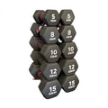 Pair of 5,8,10,12,15lb neoprene dumbbells